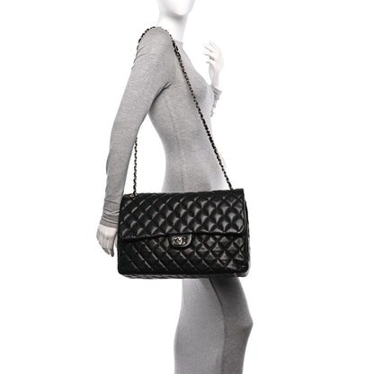 Chanel Caviar Quilted XXL Travel Flap Bag Black 2 of 10