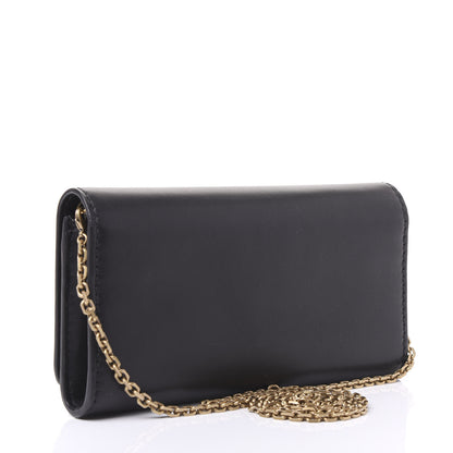 Christian Dior Smooth Calfskin J'adior Croisiere Chain Wallet Black 2 of 9