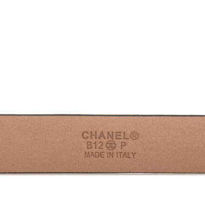 Chanel Caviar CC Logo Skinny Belt 75 30 Black 4 of 8