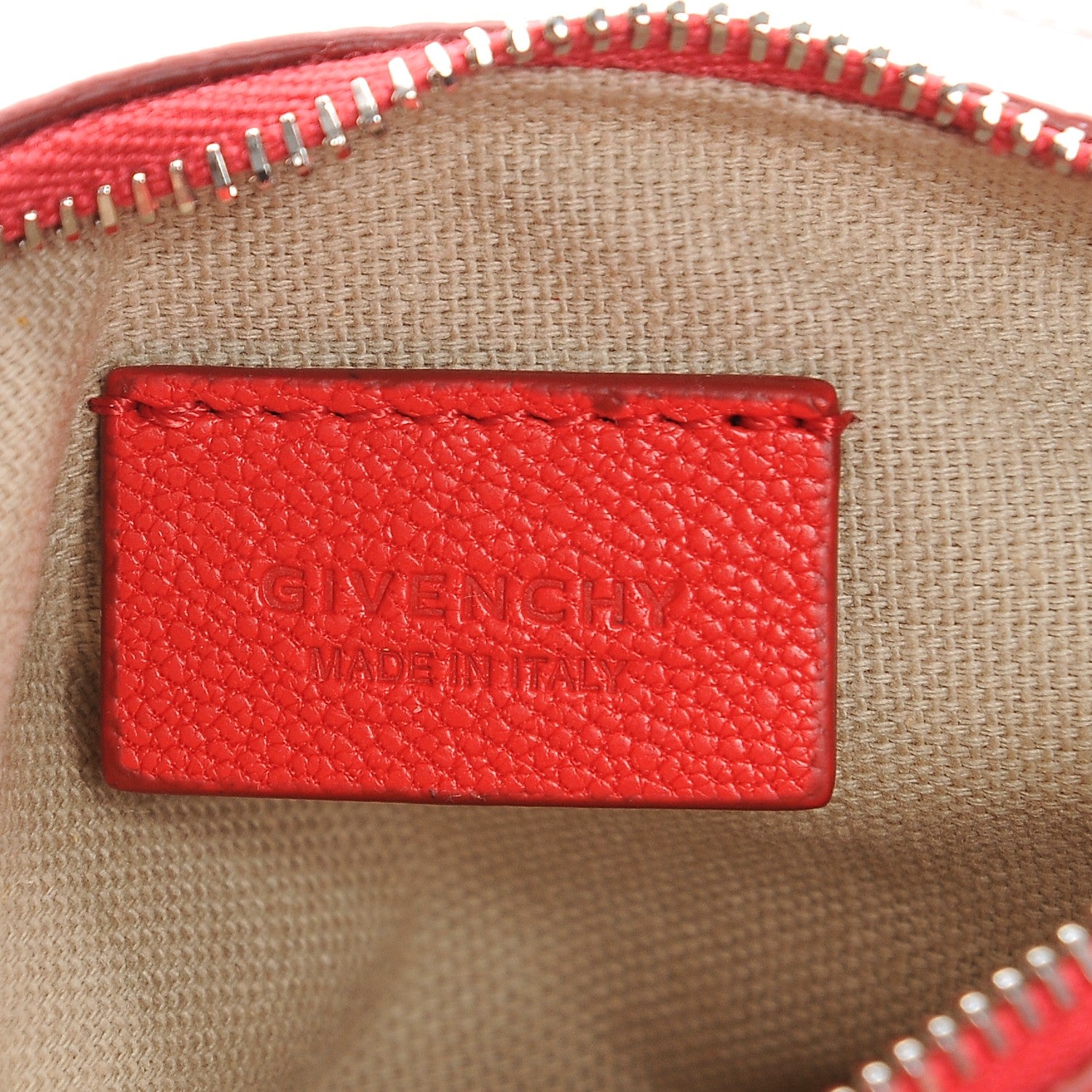 Givenchy Sugar Goatskin Pandora Wristlet Medium Red 7 of 8