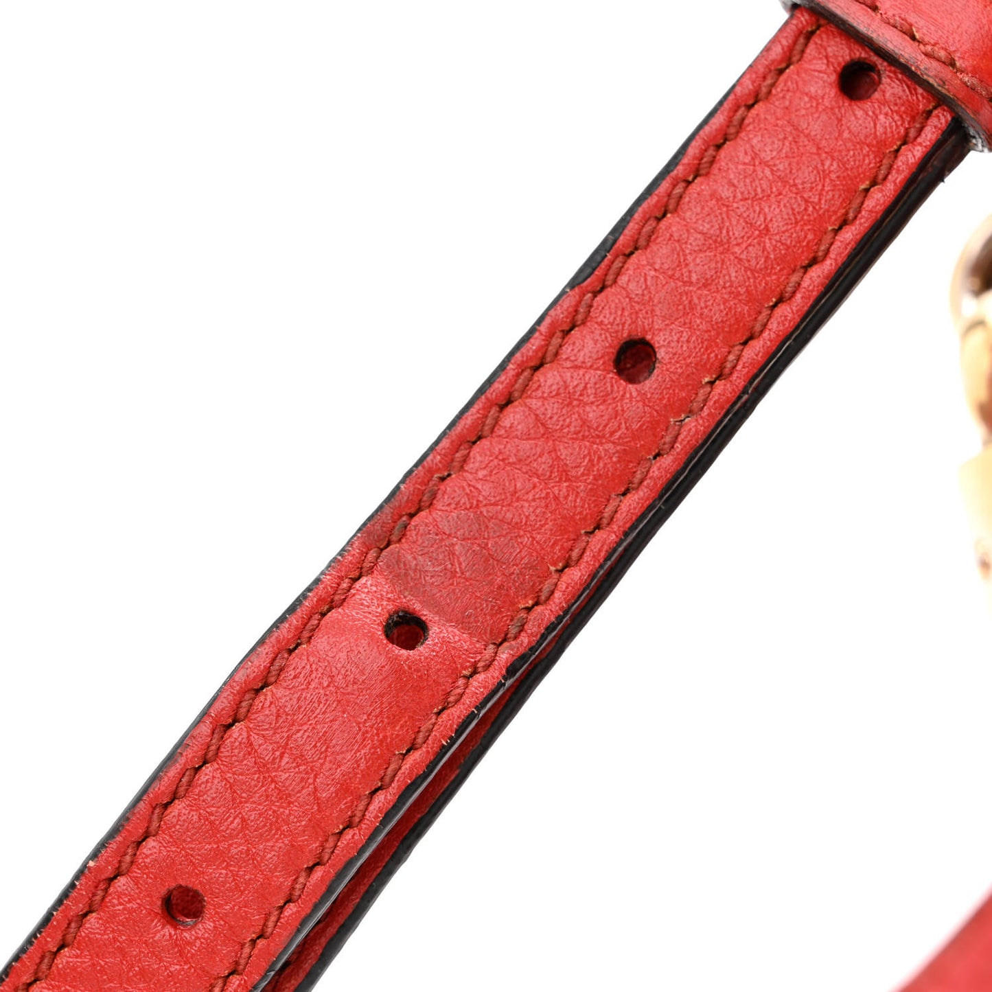Pebbled Calfskin Small Soho Disco Bag Tabasco Red