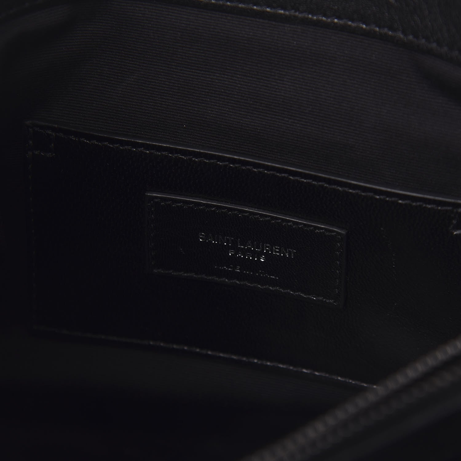Saint Laurent Sheepskin Matelasse Chevron Monogram Large College Satchel Black 8 of 9