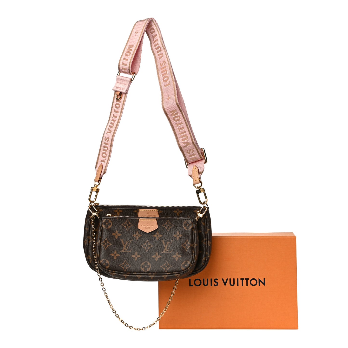 Monogram Multi Pochette Accessories Rose Clair
