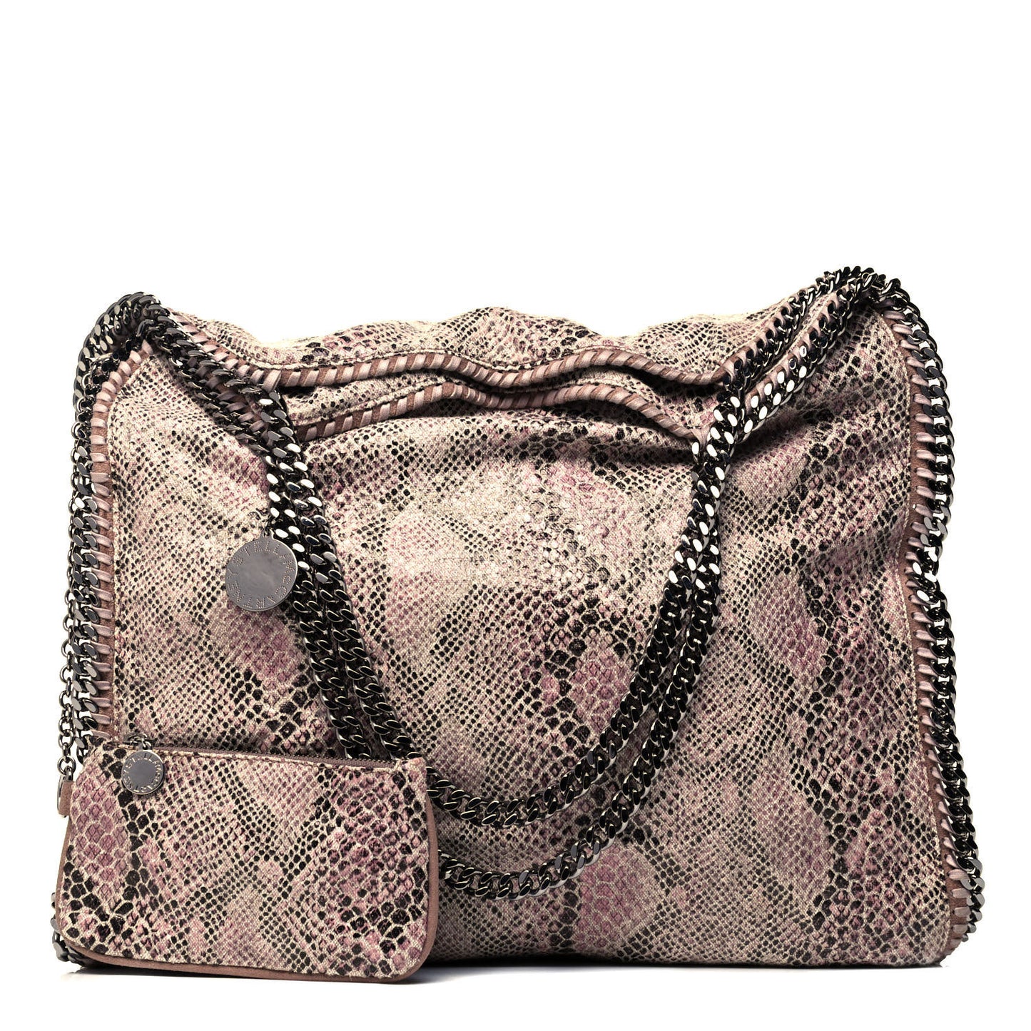 Eco Python Large Falabella Tote Camel