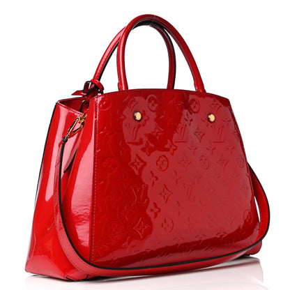 Louis Vuitton Vernis Montaigne MM Cherry 6 of 15