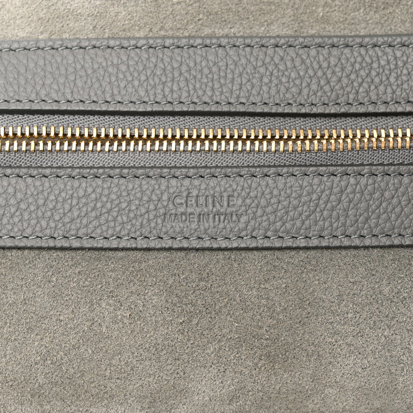 Soft Grained Calfskin Small Belt Cabas Phantom Grey