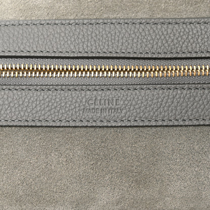 Celine Soft Grained Calfskin Small Belt Cabas Phantom Grey 6 of 9