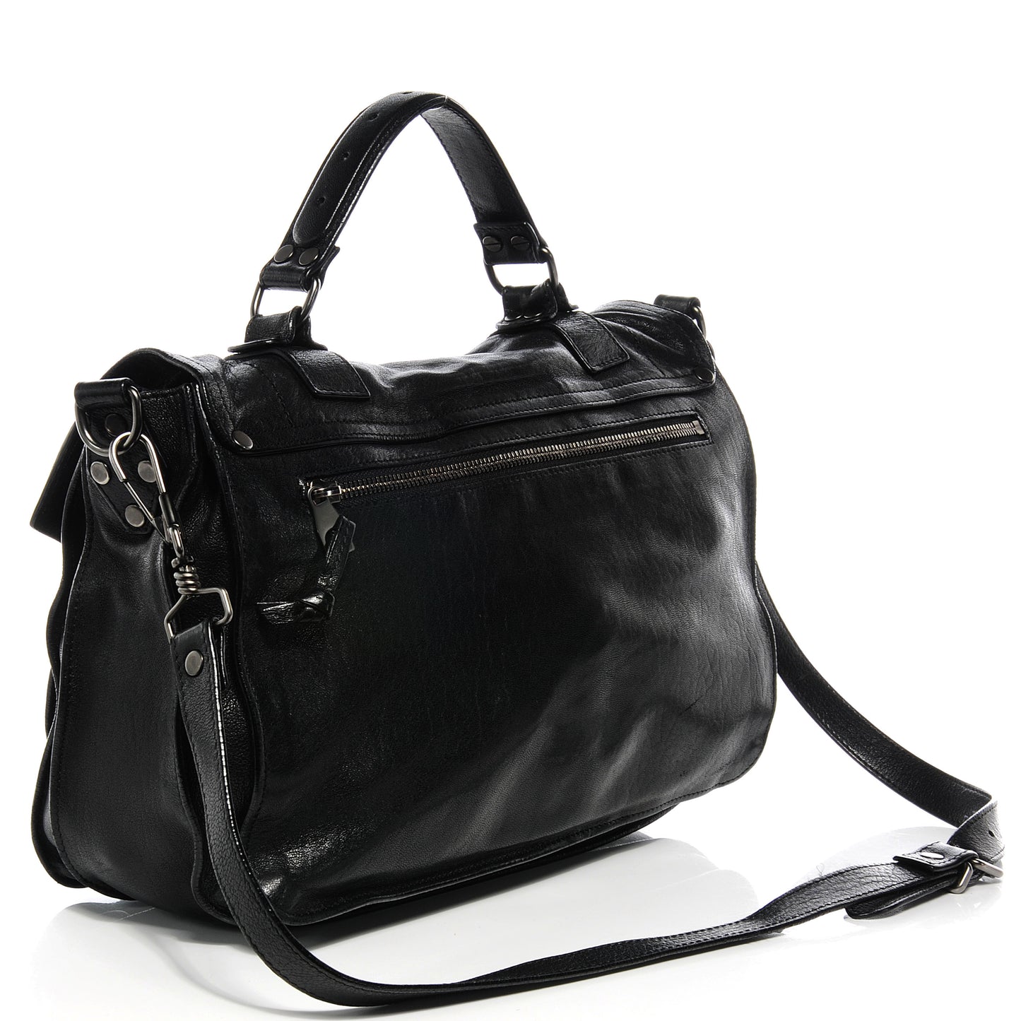 Lambskin PS1 Medium Satchel Black