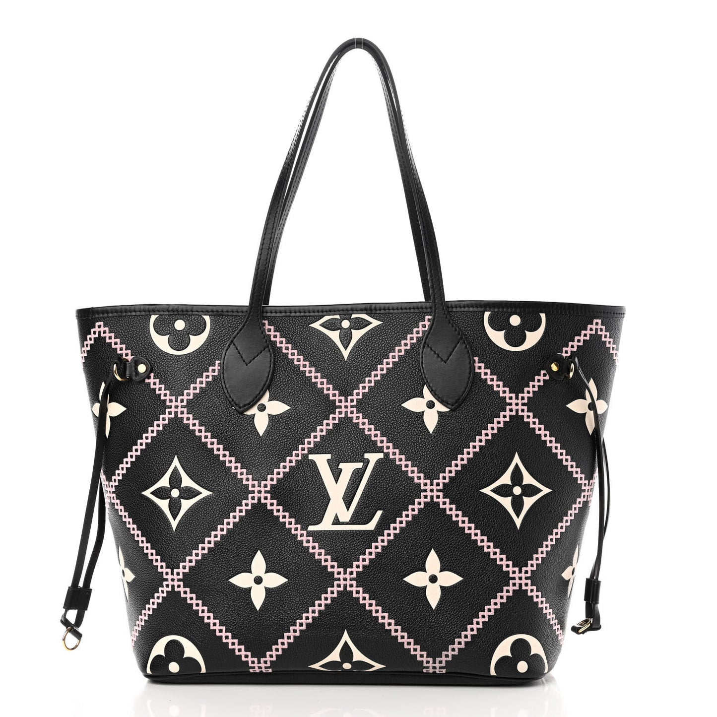 Empreinte Monogram Giant Broderies Neverfull MM Black