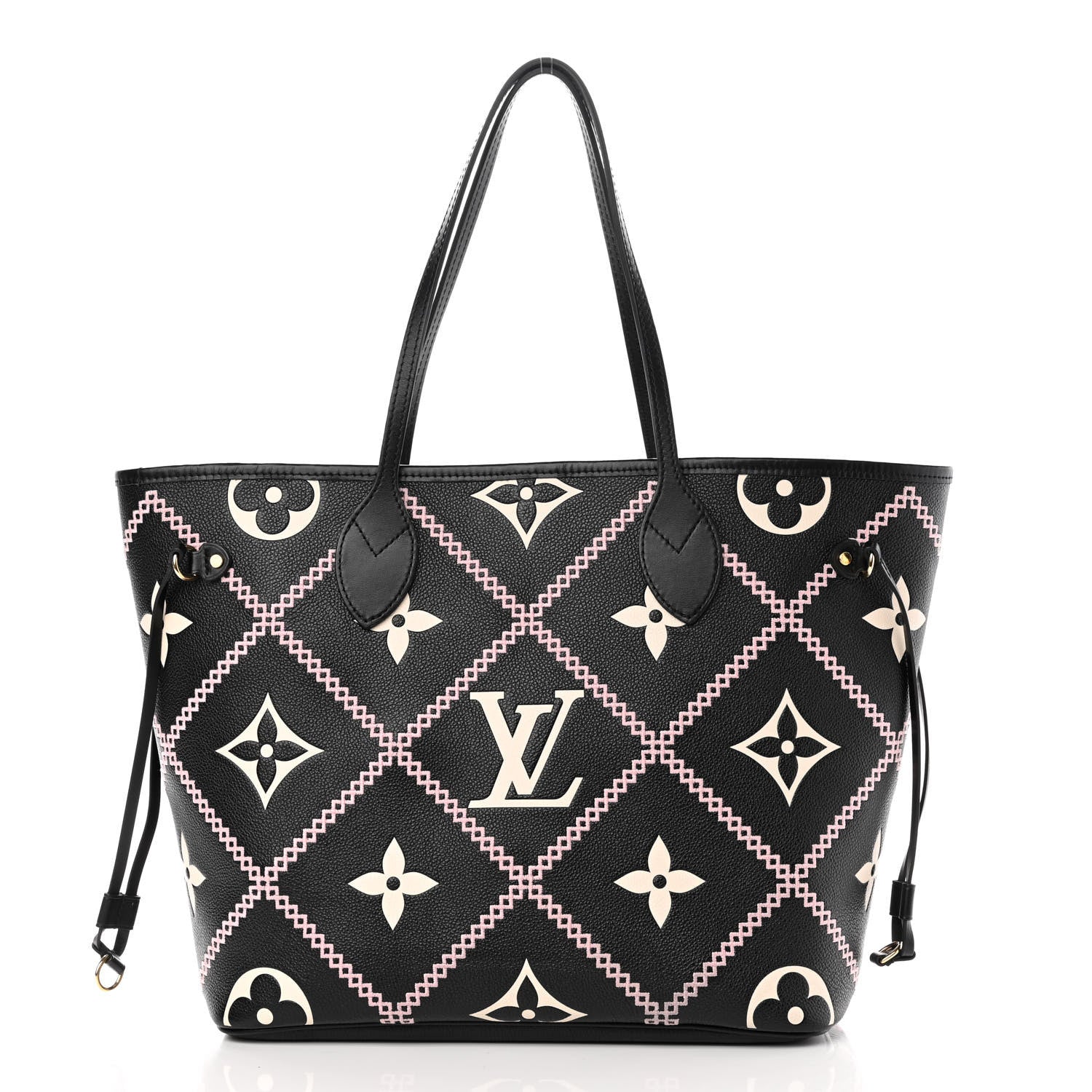 Louis Vuitton Empreinte Monogram Giant Broderies Neverfull MM Black 1 of 10