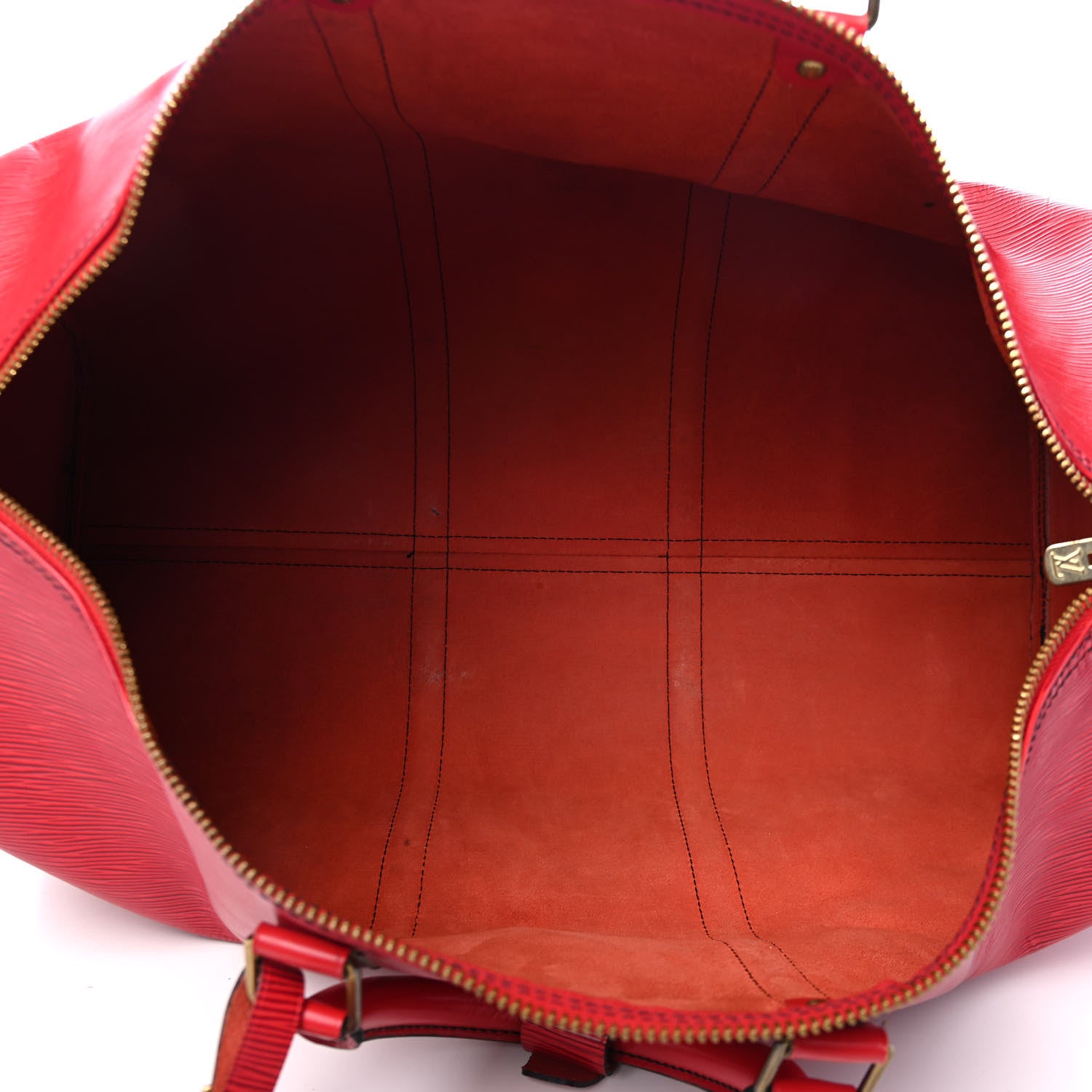Louis Vuitton Epi Keepall 50 Castillan Red 4 of 10