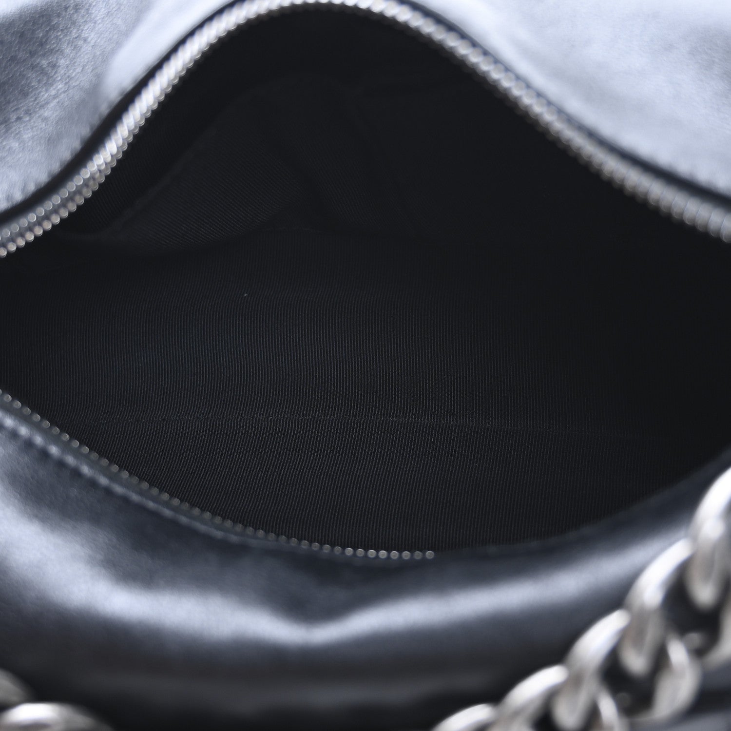 Chanel Calfskin Chain 20s Signature Hobo Black 5 of 12