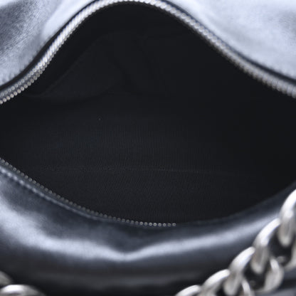 Chanel Calfskin Chain 20s Signature Hobo Black 5 of 12