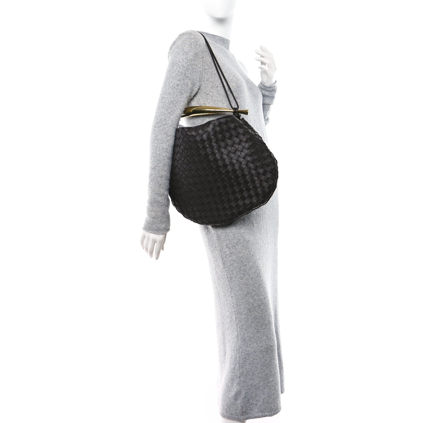 Nappa Intrecciato Medium Sardine Bag Fondant