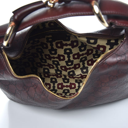 Gucci Guccissima Medium Horsebit Chain Hobo Dark Brown 5 of 11
