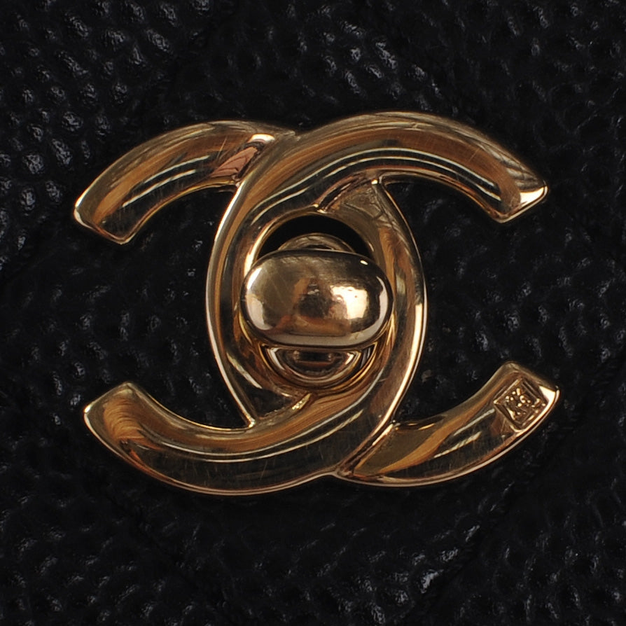 Caviar Kelly Flap Black