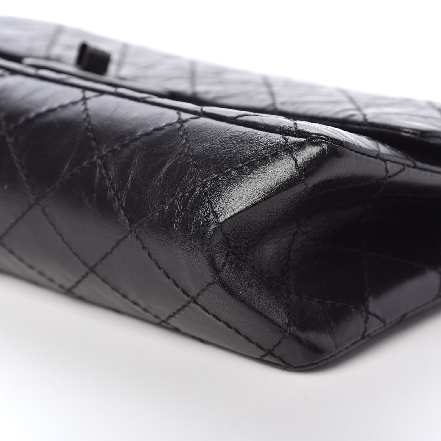 Chanel Aged Calfskin Quilted 2.55 Reissue 226 Flap So Black 9 of 10