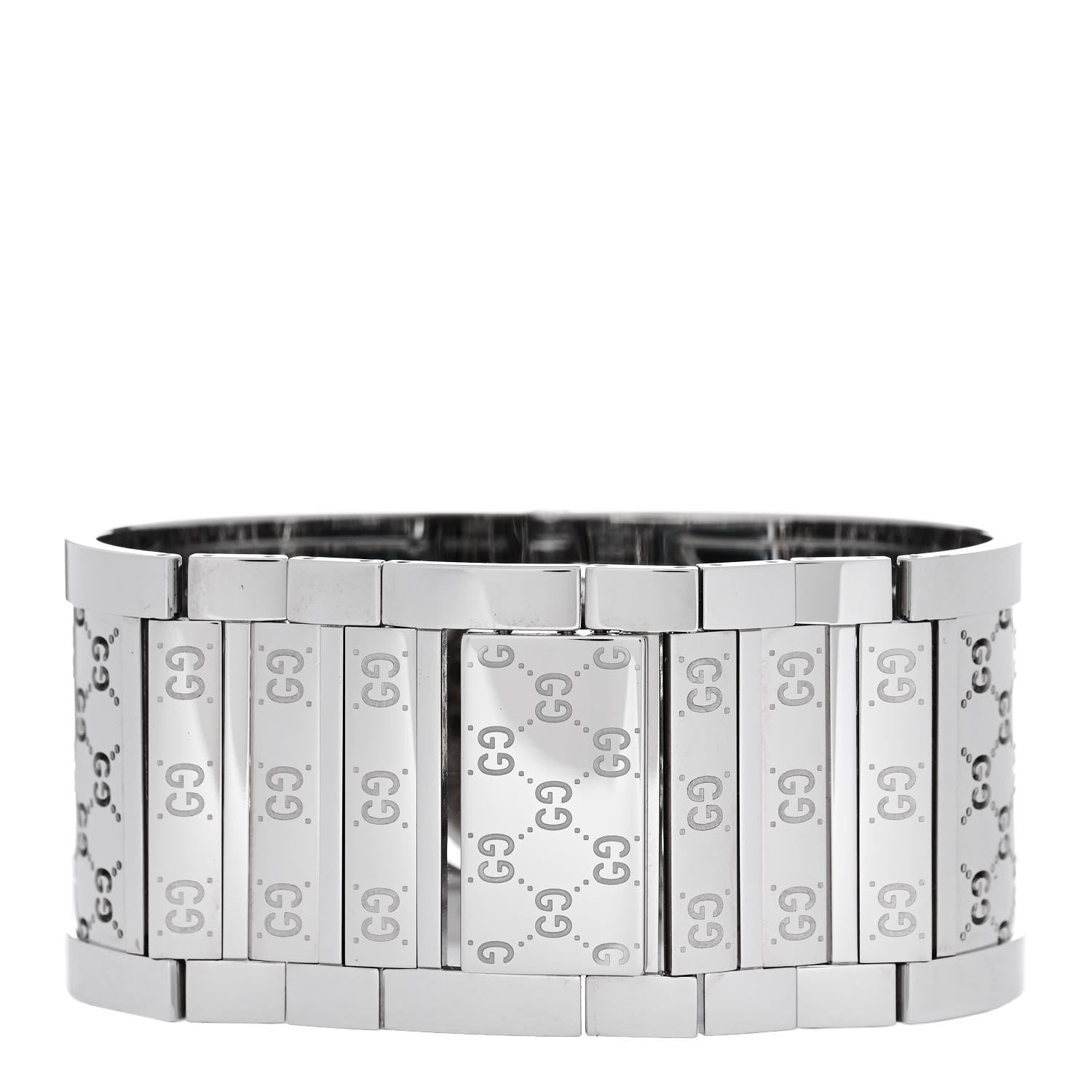 Gucci Stainless Steel Diamond Bezel 33mm Twirl Quartz Watch Brown 3 of 5