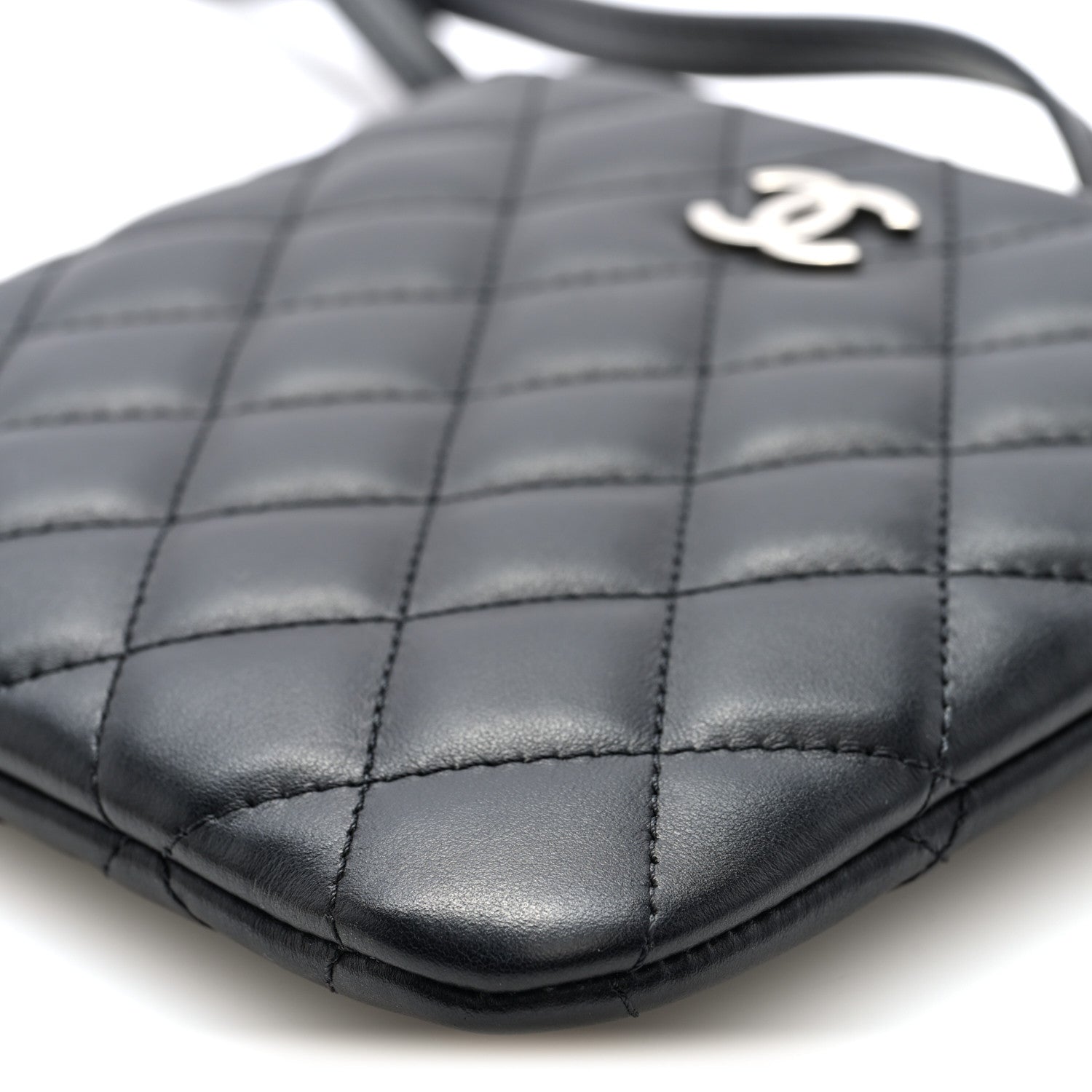 Chanel Lambskin Quilted Uniform Crossbody Bag Black 11 of 11