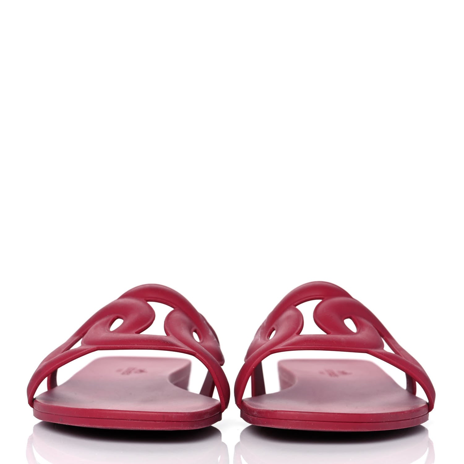 Hermes Rubber Aloha Sandals 37 Rose Baie 2 of 8