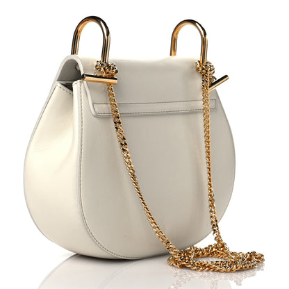 Chloe Calfskin Mini Drew Shoulder Bag White 4 of 14