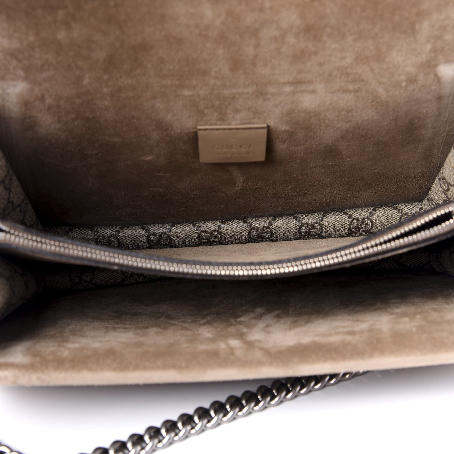 Gucci GG Supreme Monogram Small Dionysus Shoulder Bag Taupe 4 of 8