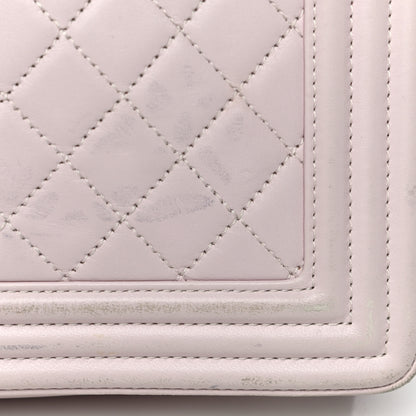 Chanel Lambskin Quilted New Medium Boy Flap Light Pink 15 of 16