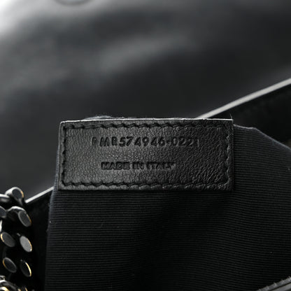 Saint Laurent Calfskin Y Quilted Monogram Monochrome Medium Loulou Chain Satchel Black 7 of 13