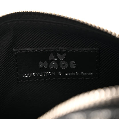 Louis Vuitton X NIGO Taurillon Monogram Denim Drip Keepall XS Black 7 of 10