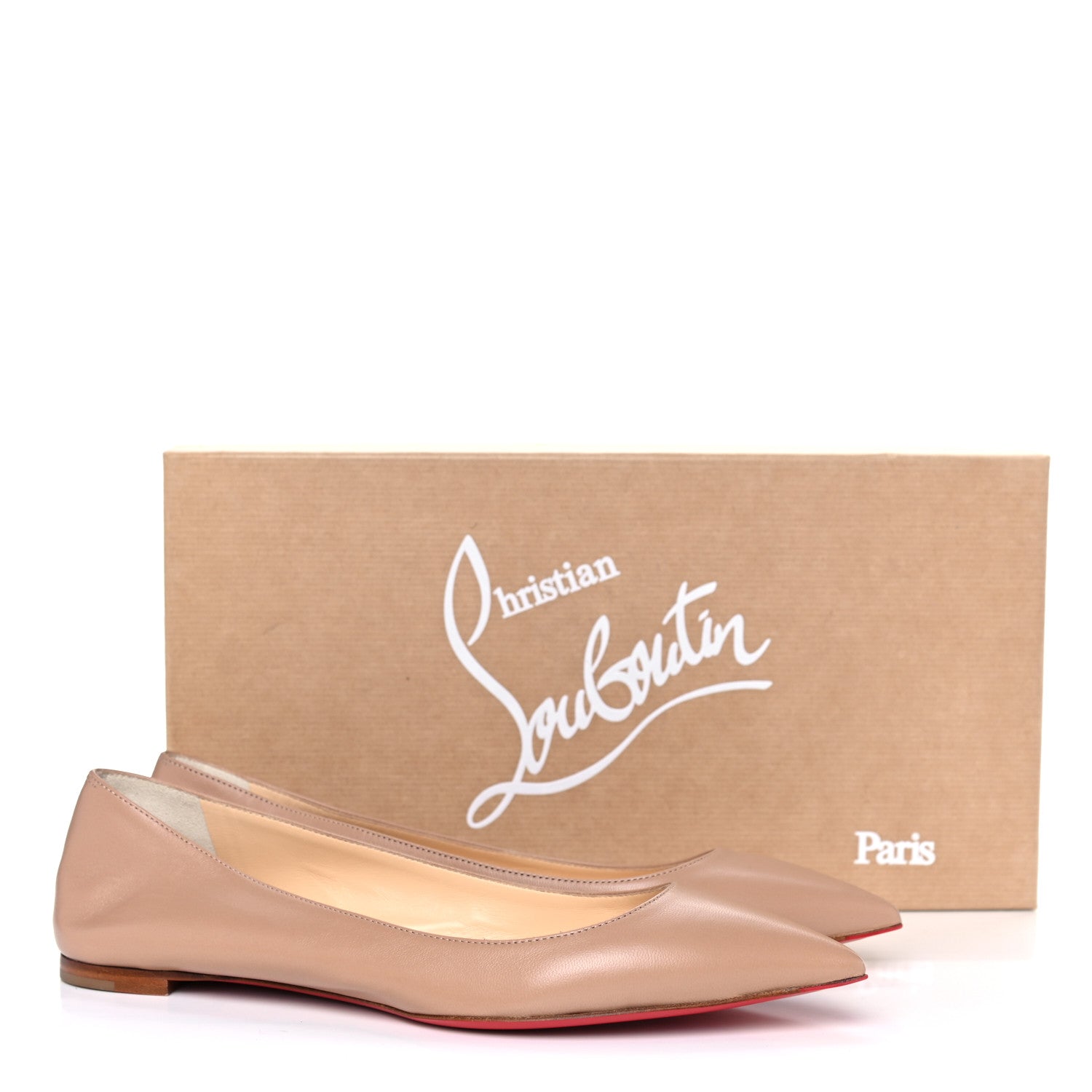 Christian Louboutin Nappa Eloise Flats 39.5 Nude 10 of 10