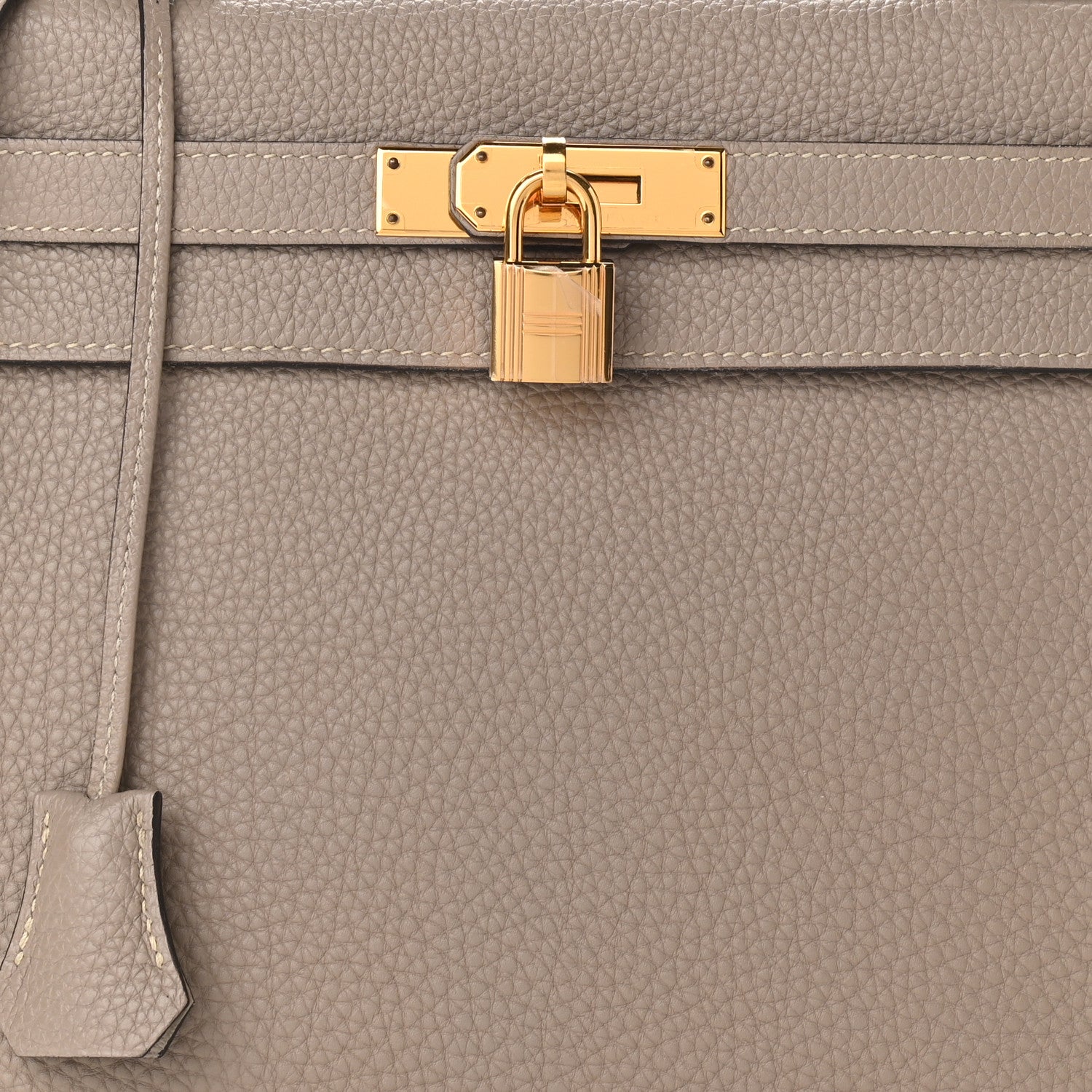 Hermes Taurillon Clemence Kelly Retourne 28 Gris Tourterelle 7 of 9