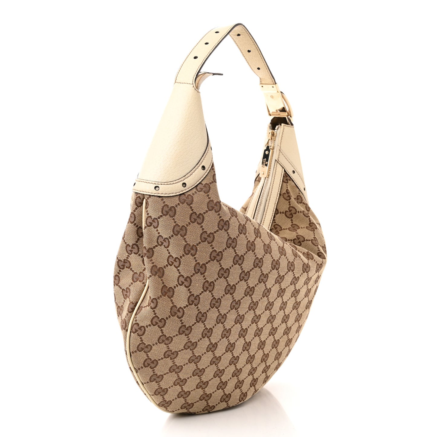 Monogram Glam Hobo Off White