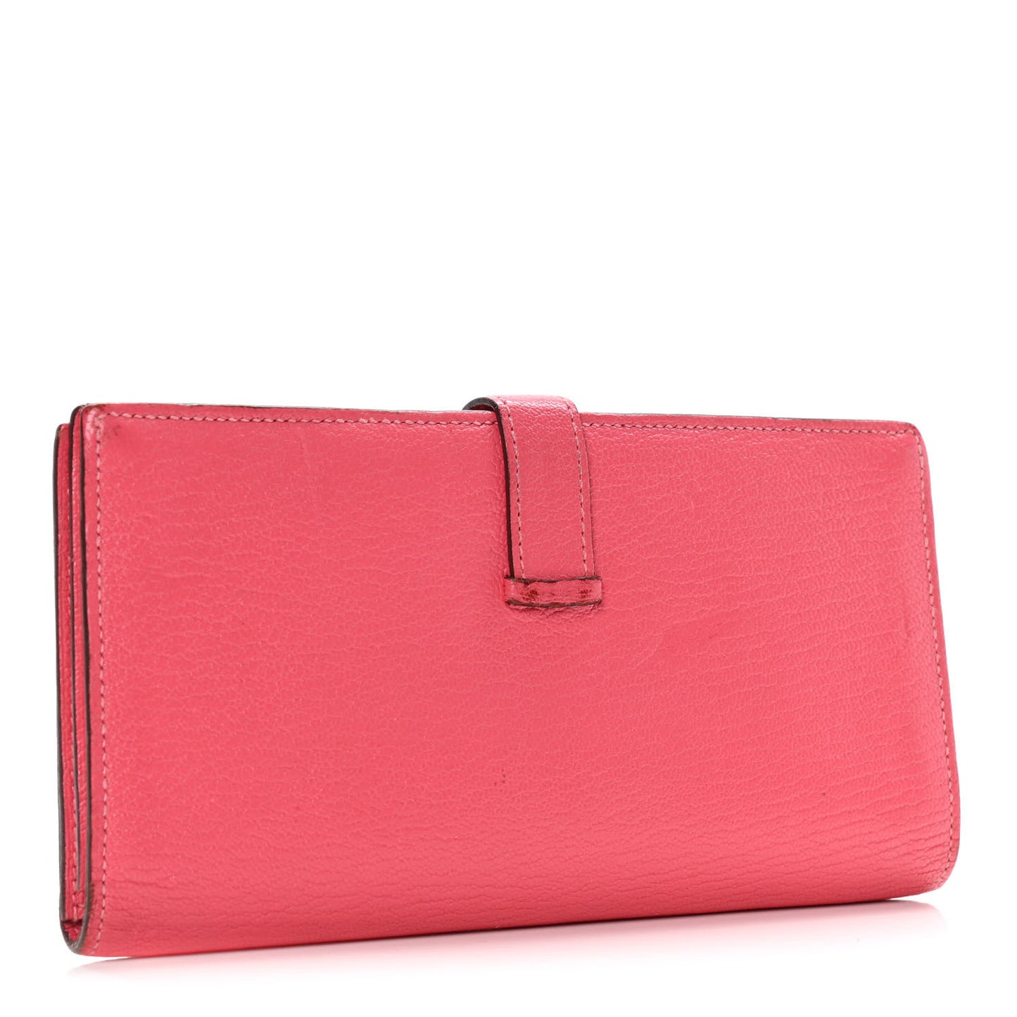 Chevre Mysore Bearn Gusset Wallet Rose Azalee