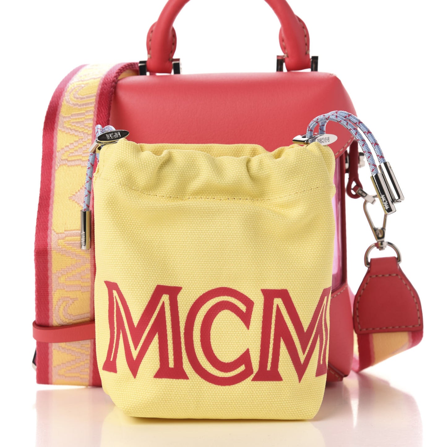 Transparent Mini Berlin Crossbody Teaberry