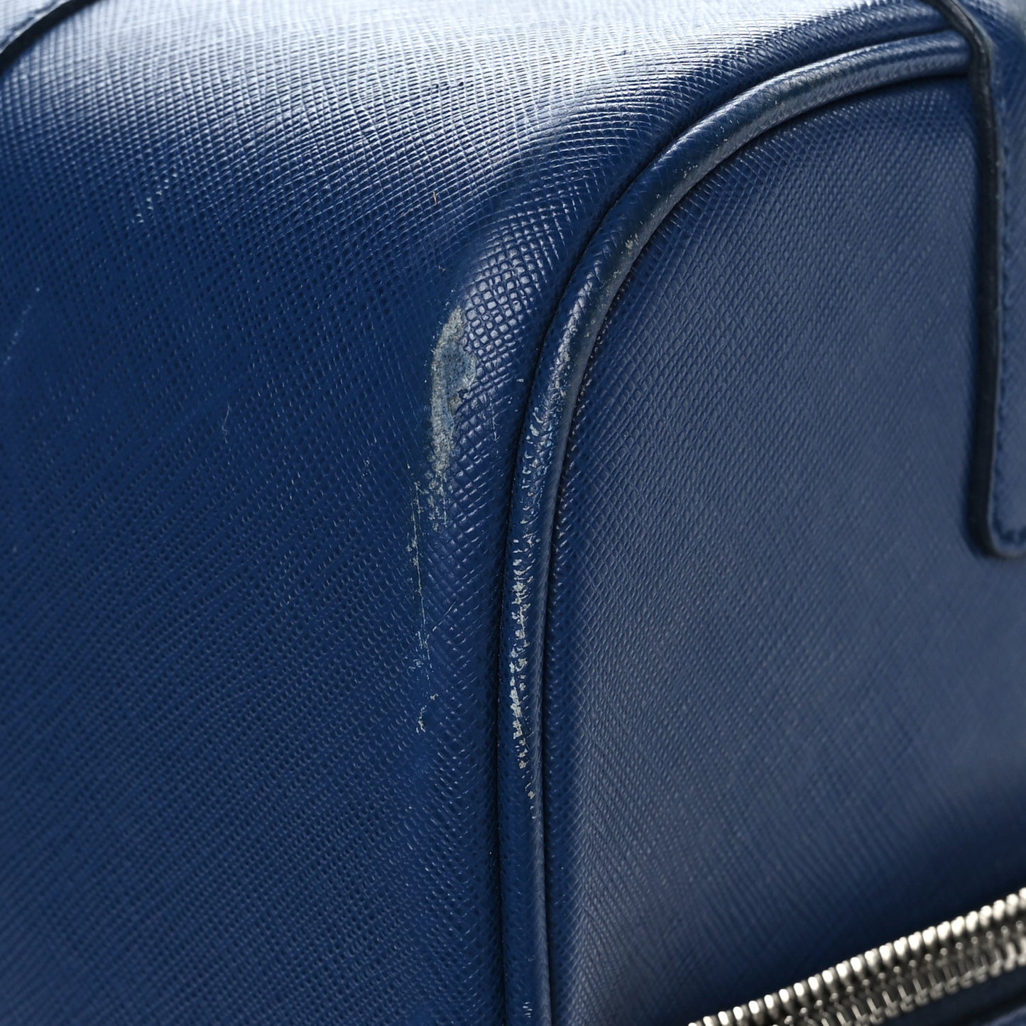 Saffiano Travel Trolley Luggage Bluette