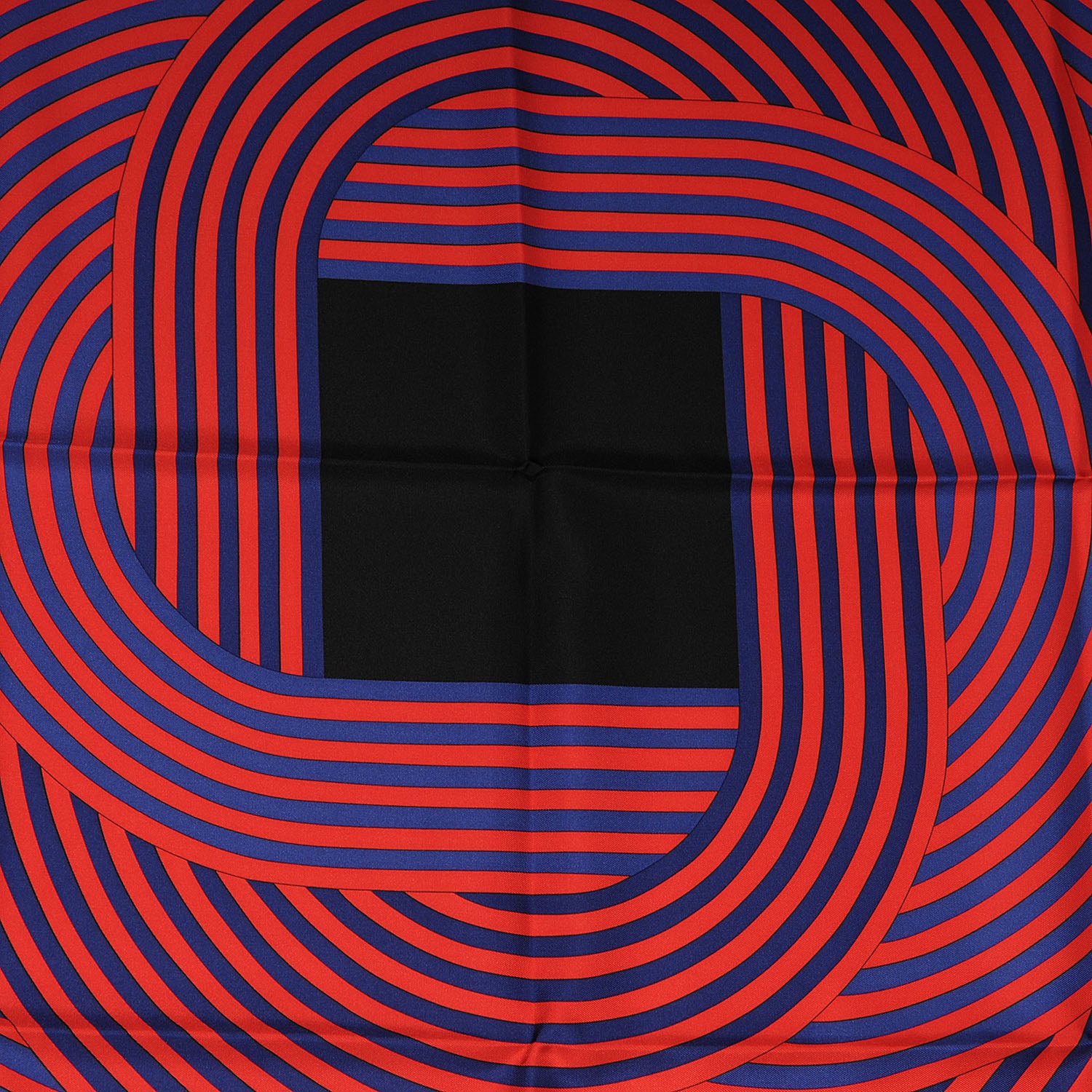 Hermes Silk Maillons De Joel Stein Scarf 90 Noir Rouge Marine 4 of 5