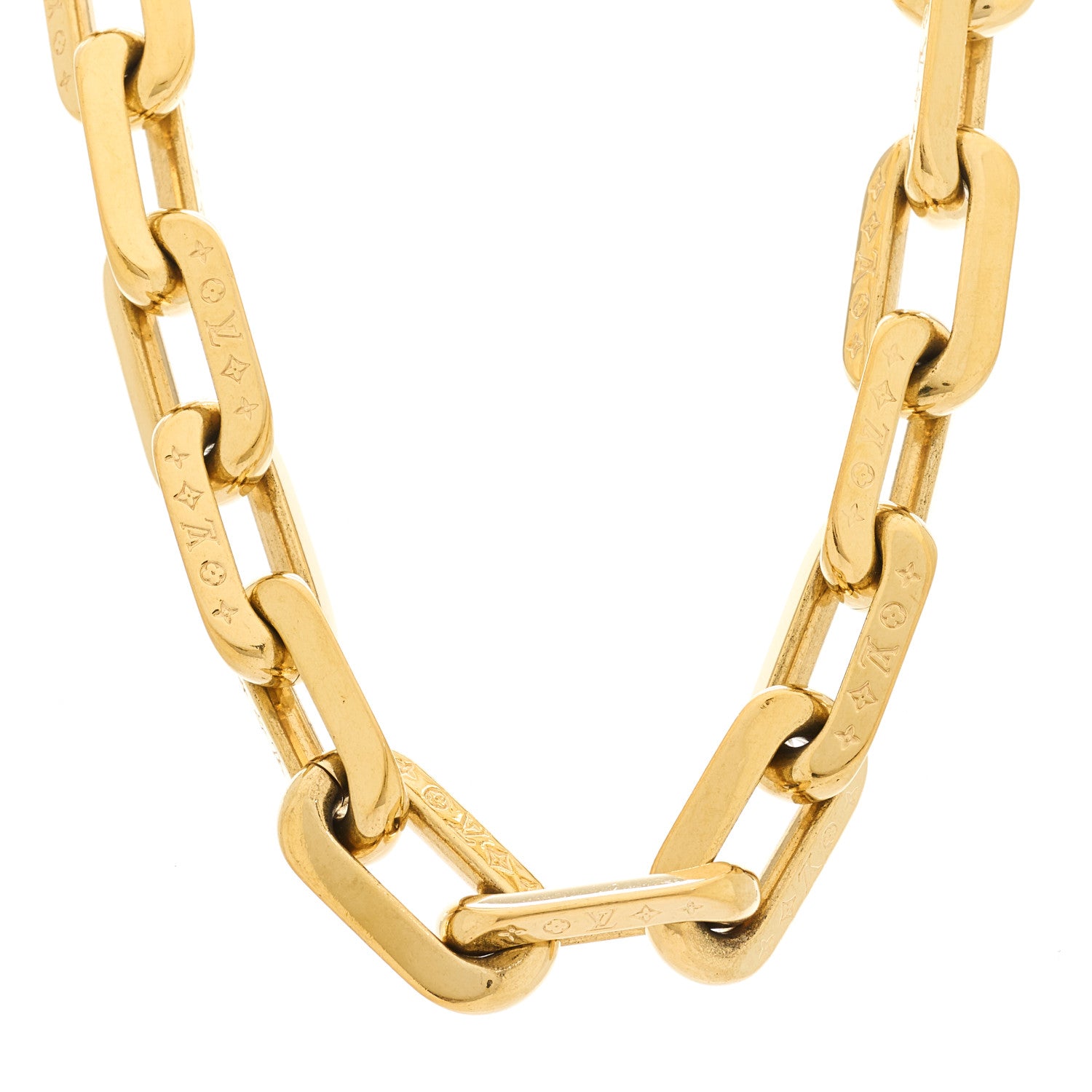 Louis Vuitton LV Edge Necklace MM Gold 1 of 5