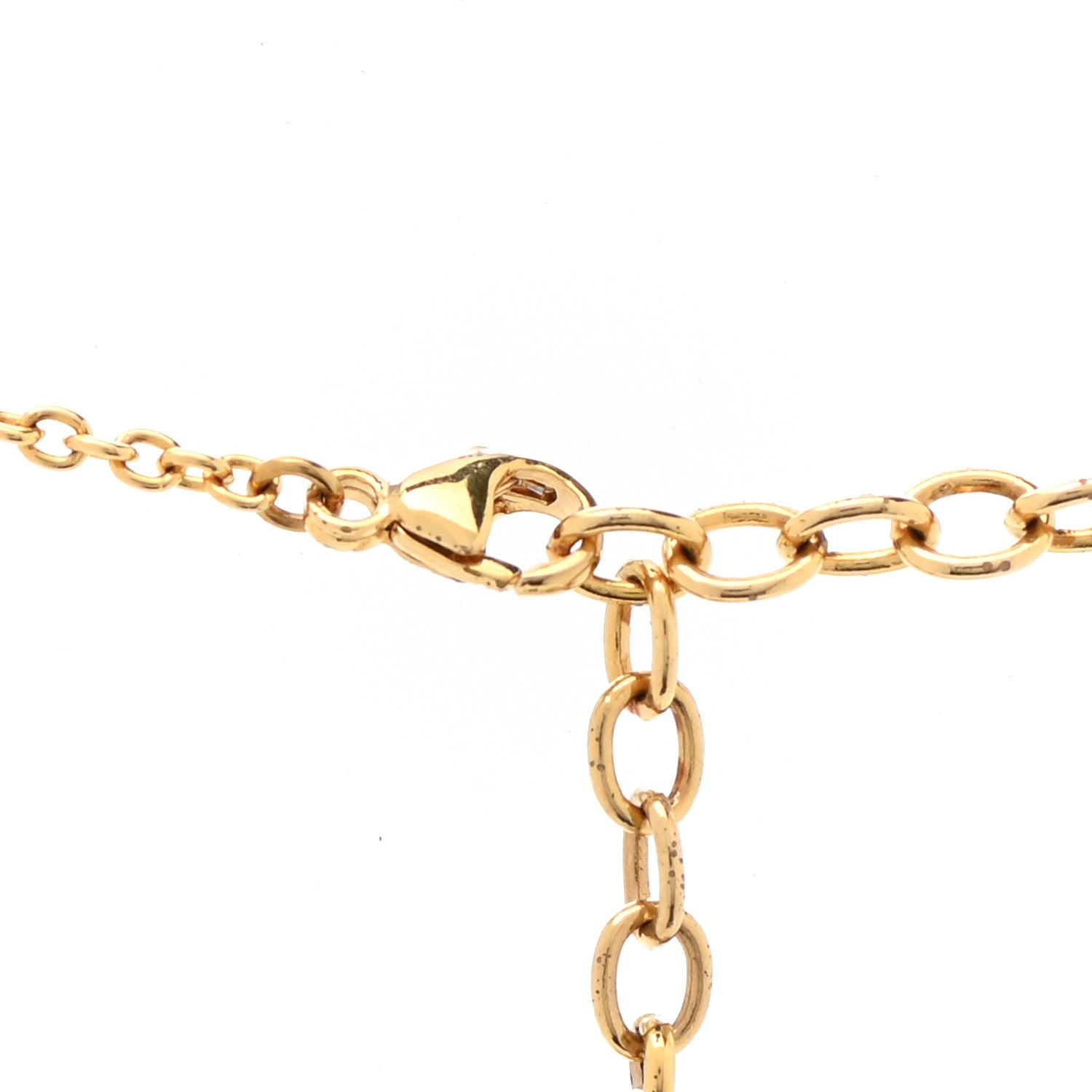 Louis Vuitton Essential V Necklace Gold 7 of 7