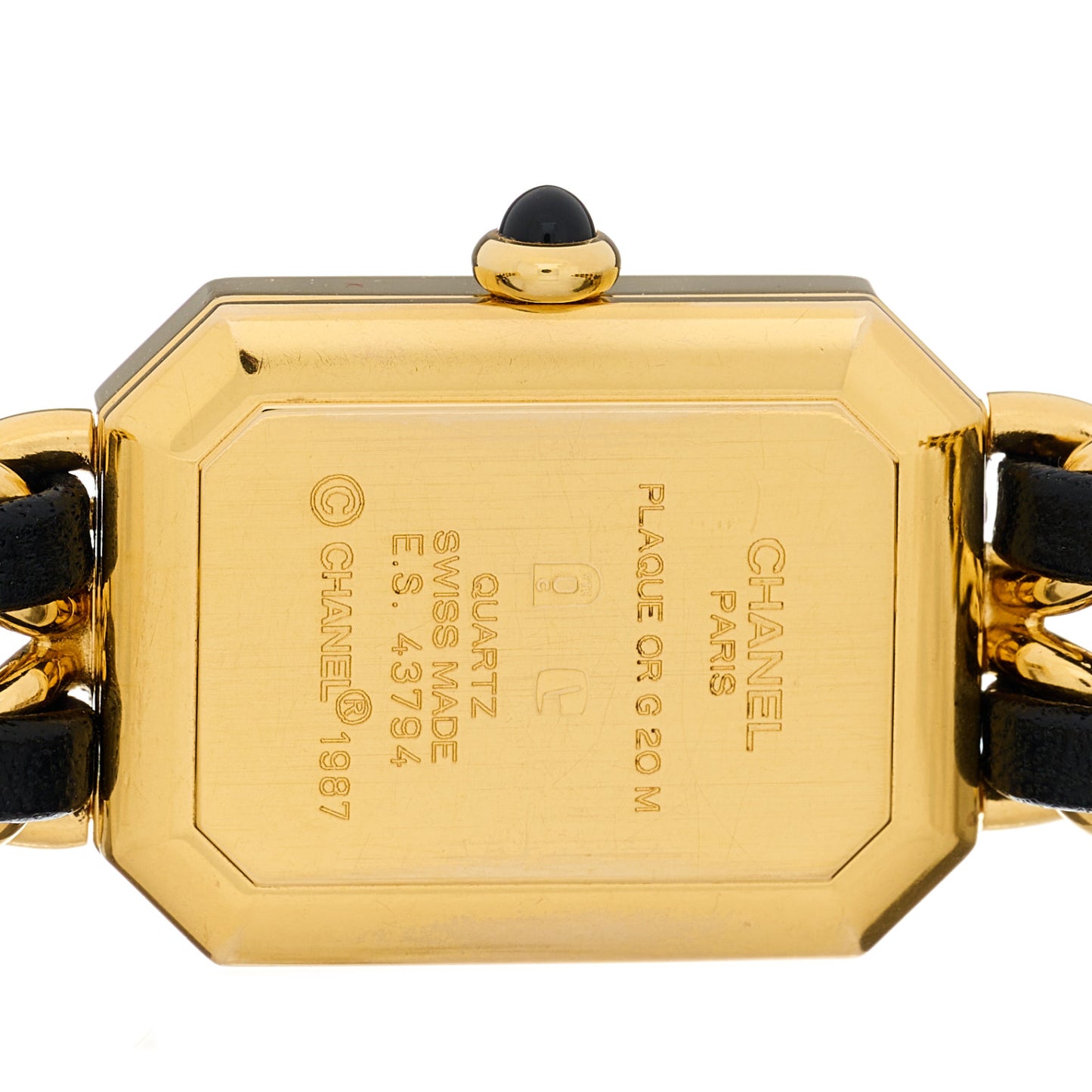 Stainless Steel Lambskin 20mm Chain Premiere Quartz Watch Gold M