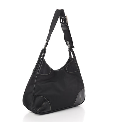 Prada Tessuto Light Nylon Shoulder Bag Black 2 of 8