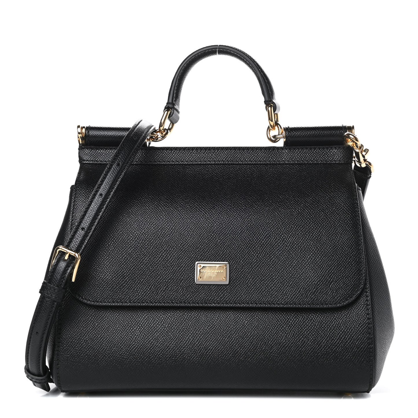 Dauphine Medium Miss Sicily Satchel Black