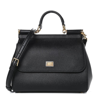 Dolce & Gabbana Dauphine Medium Miss Sicily Satchel Black 1 of 11