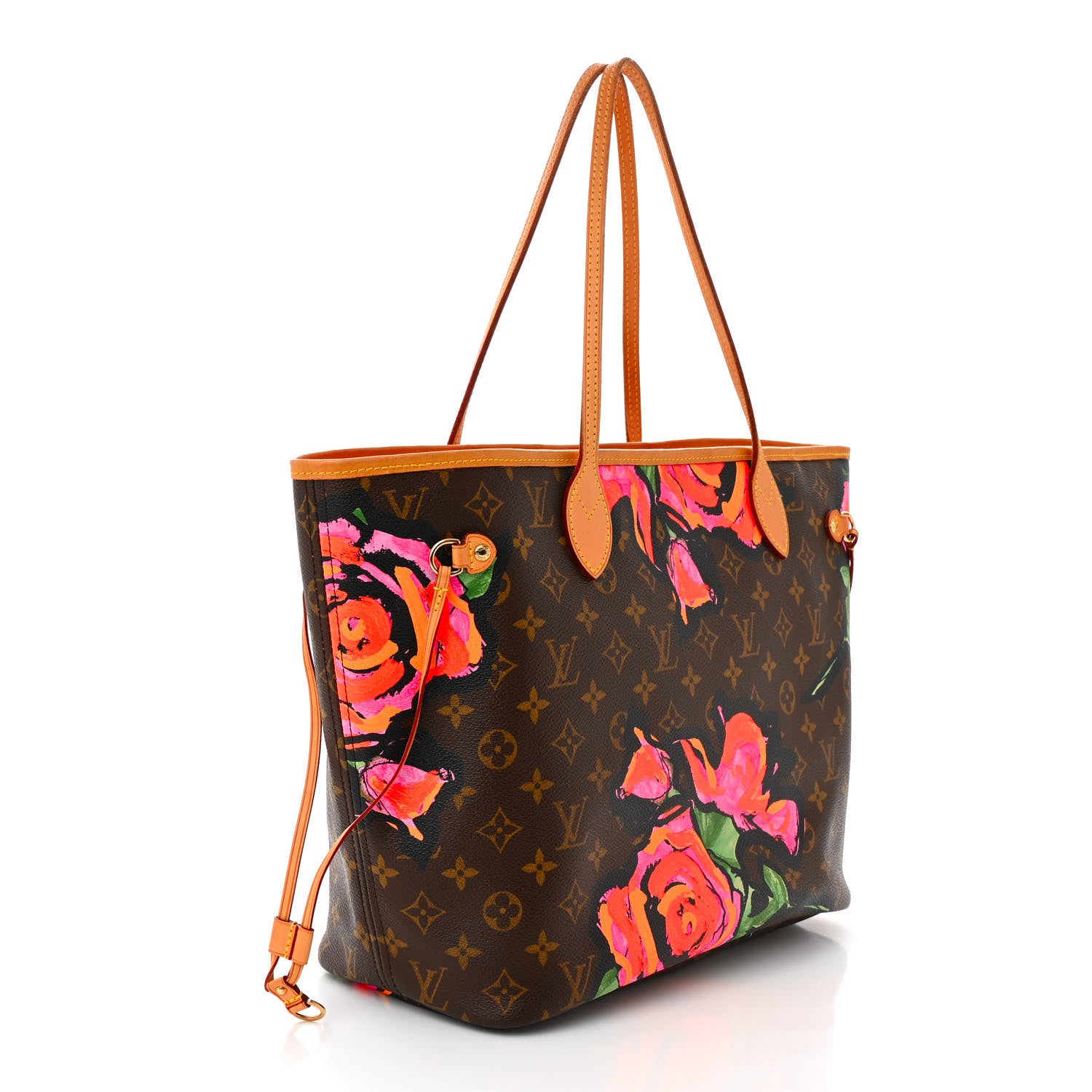 Louis Vuitton Monogram Roses Neverfull MM 3 of 10