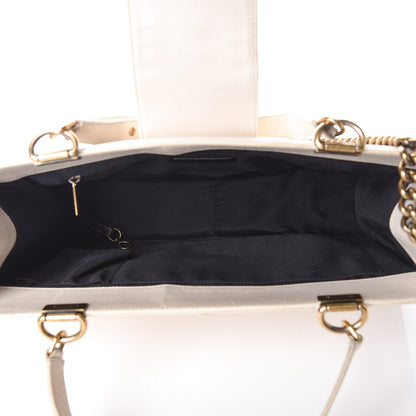 Chanel Glazed Calfskin Boy Tote White 5 of 23
