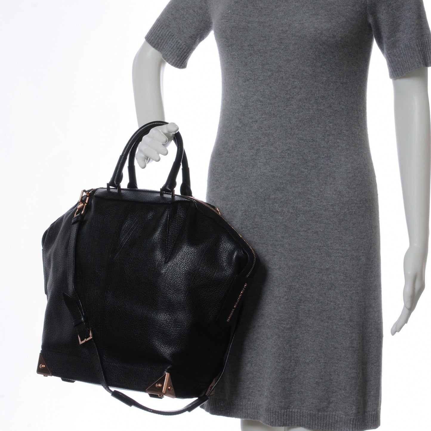 Leather Large Emilie Black