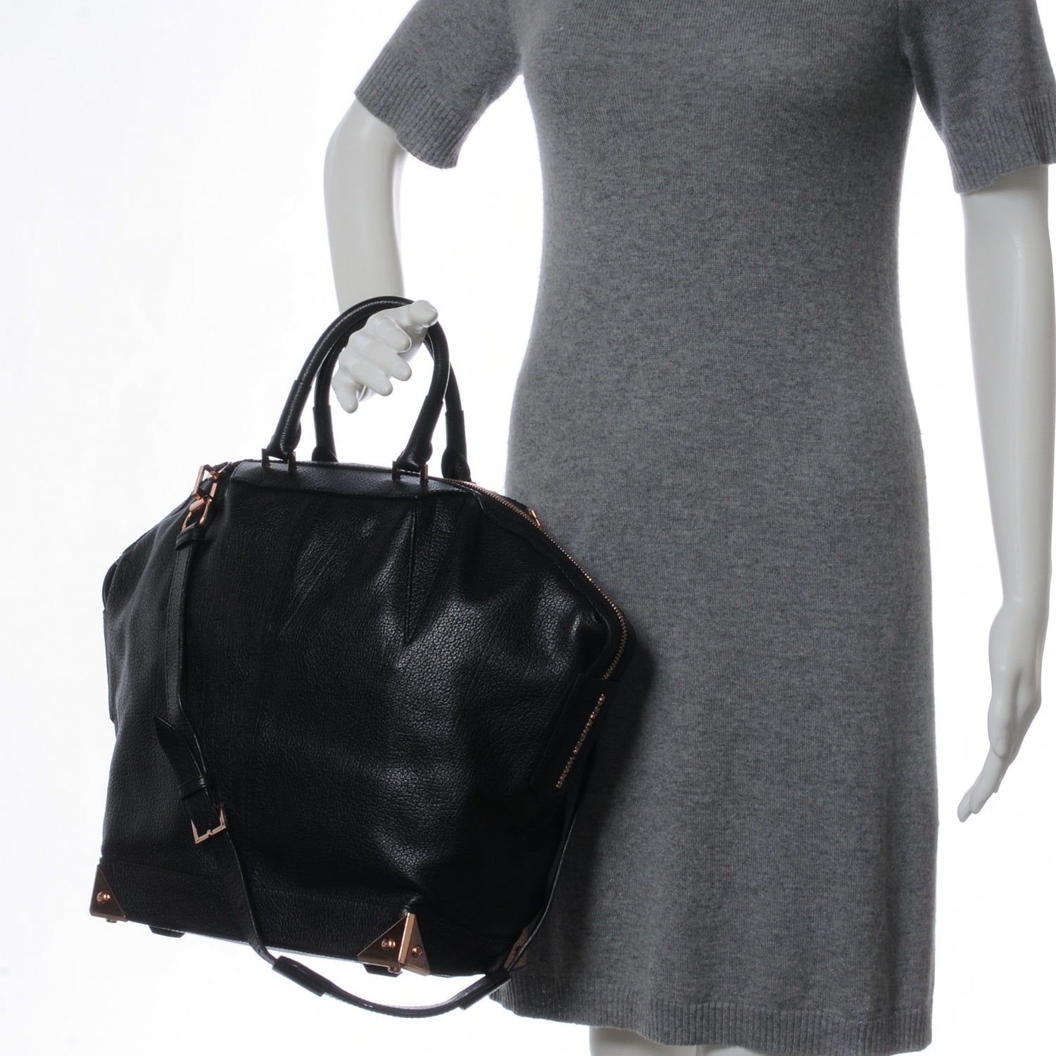 Alexander Wang Leather Large Emilie Black 2 of 6