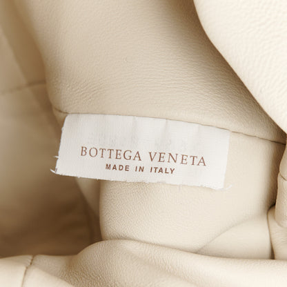 Bottega Veneta Metallic Crinkled Lambskin The Pouch Oversized Clutch Oro 7 of 11