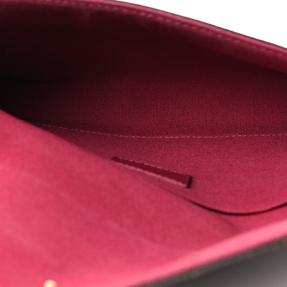 Louis Vuitton Monogram Pochette Felicie Chain Wallet Fuchsia 5 of 14