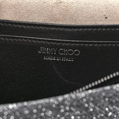 Jimmy Choo Glitter Florence Wallet on Chain Anthracite 6 of 11
