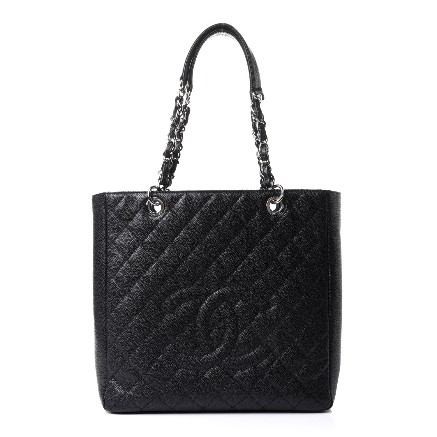 Chanel Caviar Quilted Petit Shopping Tote PST Black 1 of 10